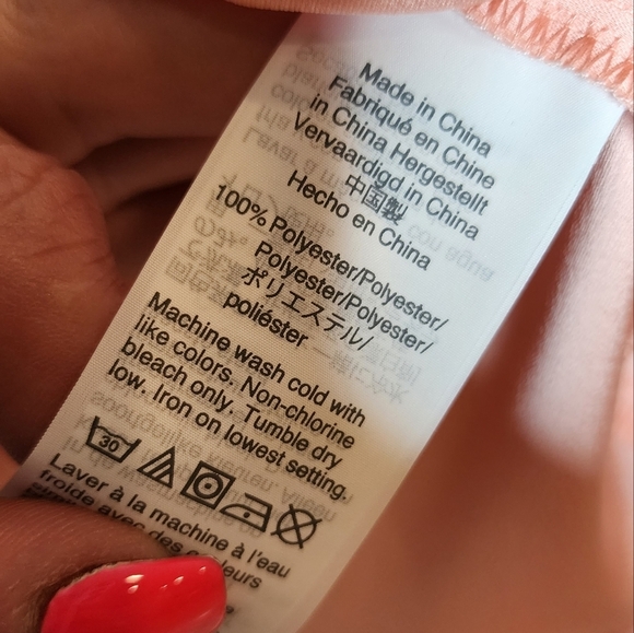 NWT J. Crew Size 6 Light Pink Coral Peach Ruffle Trim Crepe Sleeveless Blouse - Picture 15 of 16